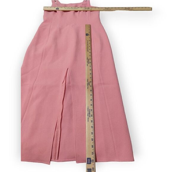 New C/MEO Consumed Split-Front Pink Midi Dress L 8 - Picture 13 of 15